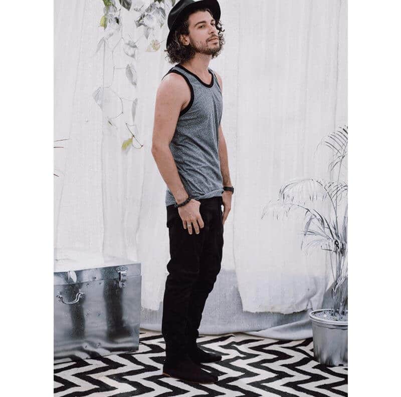 מכנסיים ארוכים גברים שחור Sheron