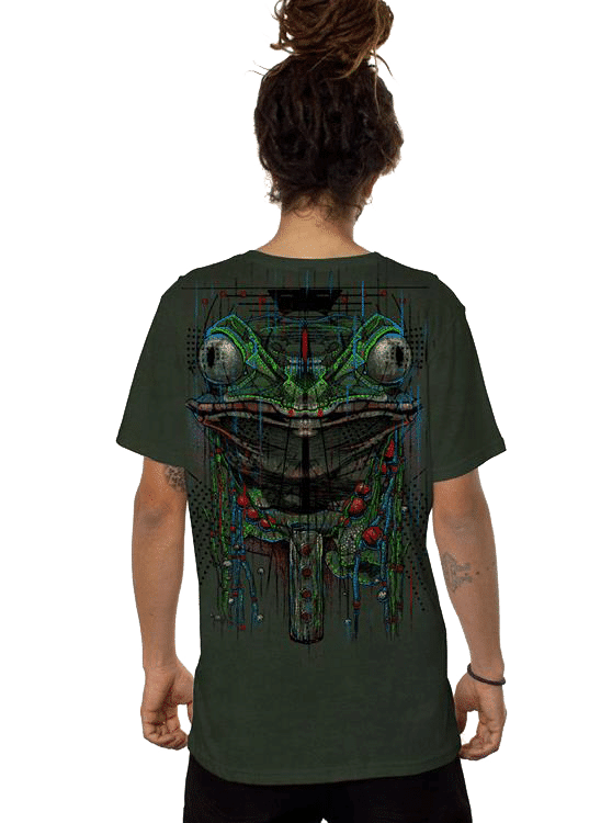 חולצת טי שרט פלזמה KAMBO OLIVE WASH