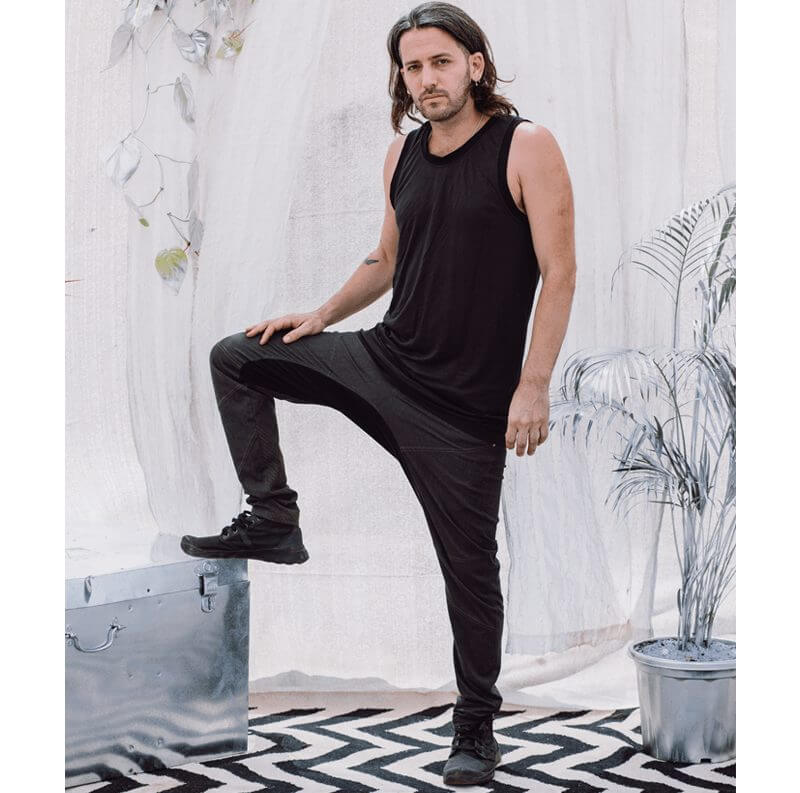 מכנסיים ארוכים גברים אפור Sheron